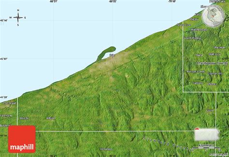Detailed Satellite Map of Erie .
